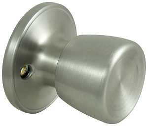 ProSource TS640V-PS Dummy Knob, Tulip Design, 1-3/8 to 1-3/4 in Thick Door, Stainless Steel, 65.7 mm Rose/Base