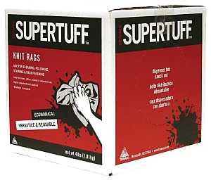 Trimaco 10832 Wiping Cloth, White, 4 lb, Cotton, 1/PK