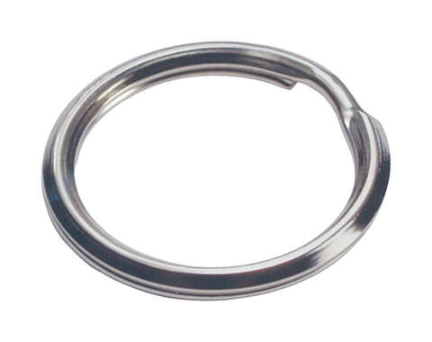 HILLMAN 1-1/8 in. D Tempered Steel Multicolored Split Rings/Cable Rings Key Ring, Pack of 50