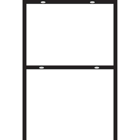 HILLMAN English Black Blank Sign Frame 24 in. H X 18 in. W