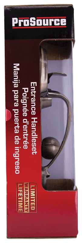 ProSource S7831-PS Combination Lockset, Antique Brass, T3 Interior Handle, 3 Grade, Brass