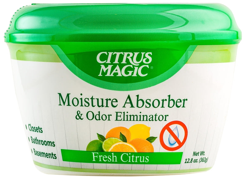 Citrus Magic 618372454 Moisture and Odor Absorber, 12.8 oz, Fresh Citrus, 8 weeks -Day Freshness, Pack of 6