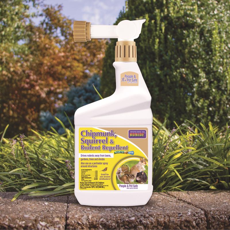Bonide Repels-All Animal Repellent Liquid For Chipmunks and Squirrels 32 oz