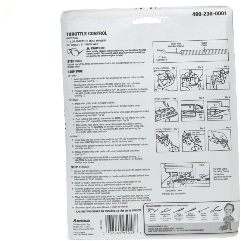 Arnold Throttle Control 1 pk