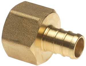 Apollo APXFA1212 Pipe Adapter, 1/2 in, PEX x FPT, Brass, 200 psi Pressure, 48/CT