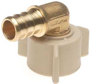 Apollo APXFAE1212 Swivel Pipe Elbow, 1/2 in, FPT, 90 deg Angle, Brass, 12/CT