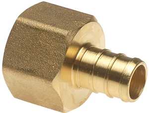 Apollo APXFA12125PK Pipe Adapter, 1/2 in, PEX x FPT, Brass, 200 psi Pressure, 12/CT