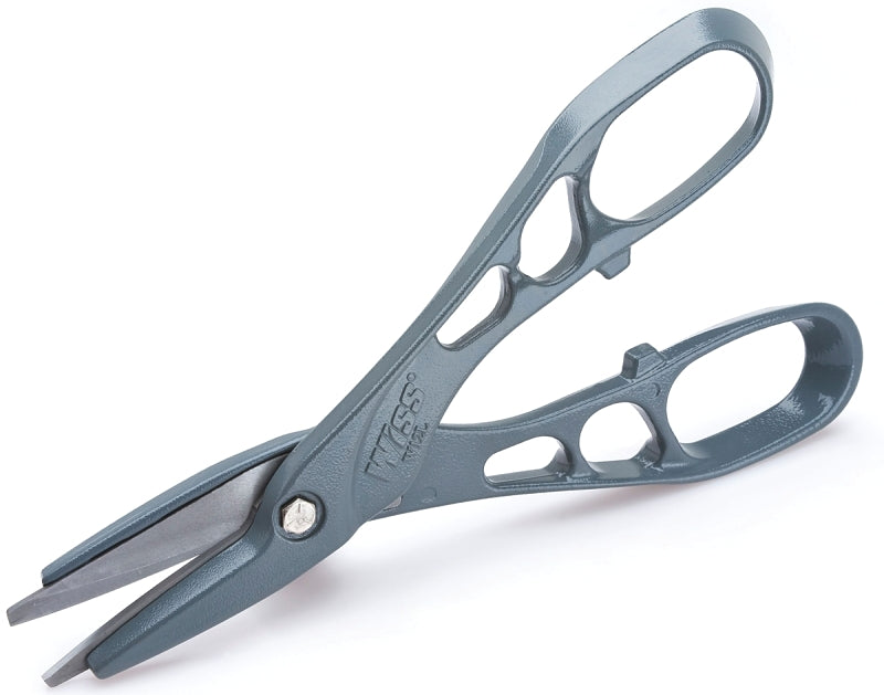 Wiss W12L Snip, 12 in OAL, 3 in L Cut, Compound Cut, Steel Blade, Loop Handle