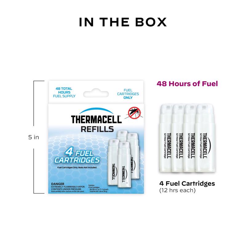 Thermacell Insect Repellent Refill Cartridge For Mosquitoes/Other Flying Insects 4 pk