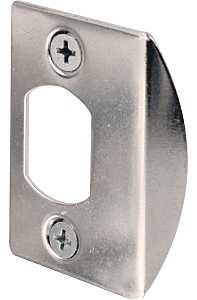 Defender Security E2234 Strike Plate, 2-1/4 in L, 1-7/16 in W, Steel, Chrome