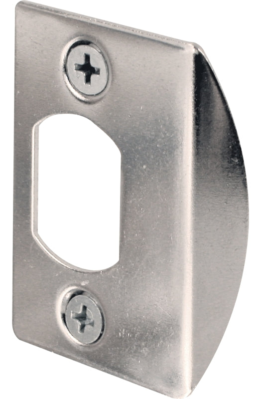 Defender Security E2234 Strike Plate, 2-1/4 in L, 1-7/16 in W, Steel, Chrome