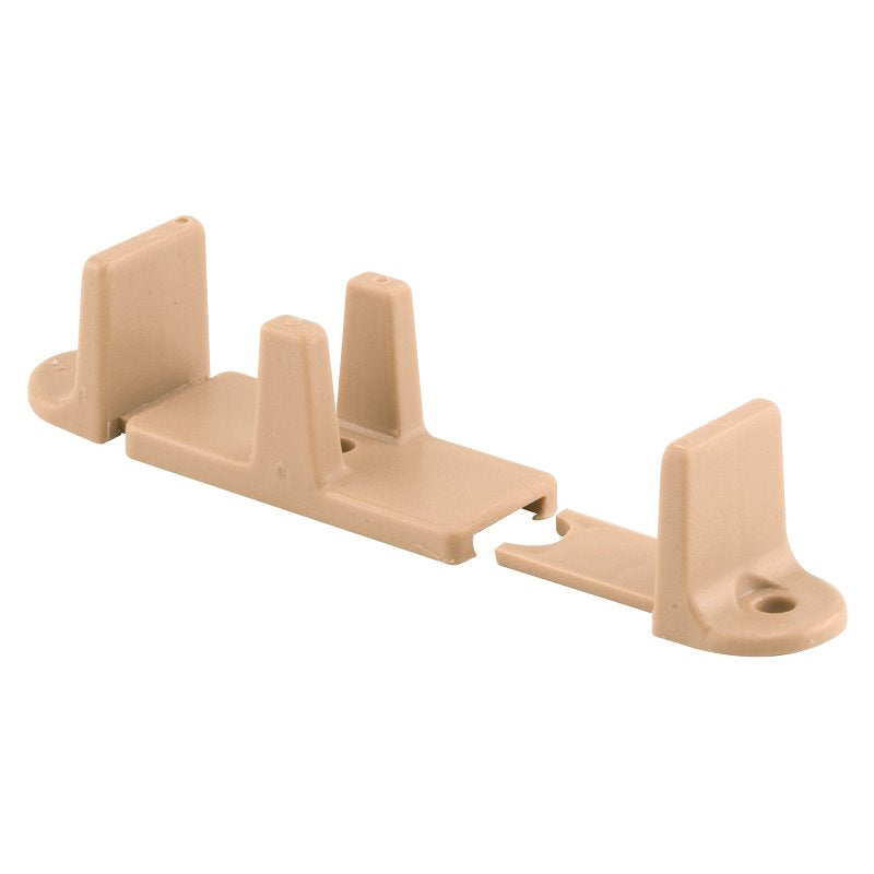 Prime-Line N 7316 Door Guide, 2-1/8 in L x 1 in H Dimensions, Nylon, Tan, Floor, 2/PK