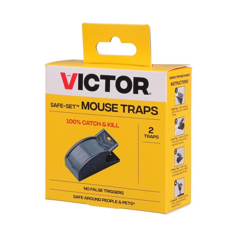 Victor Safe-Set Small Snap Animal Trap For Mice 2 pk, Pack of 12