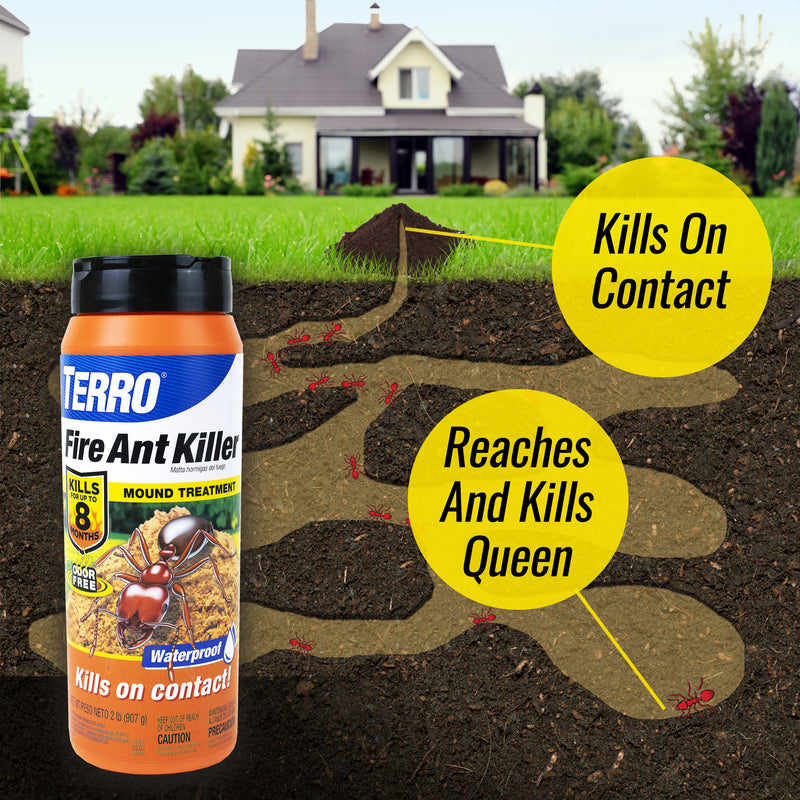 TERRO Fire Ant Killer Granules 2 lb, Pack of 6
