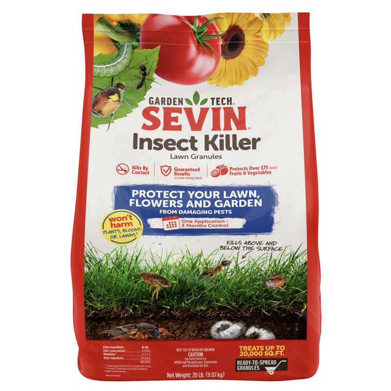 GardenTech Sevin Insect Killer Granules 20 lb, Pack of 3