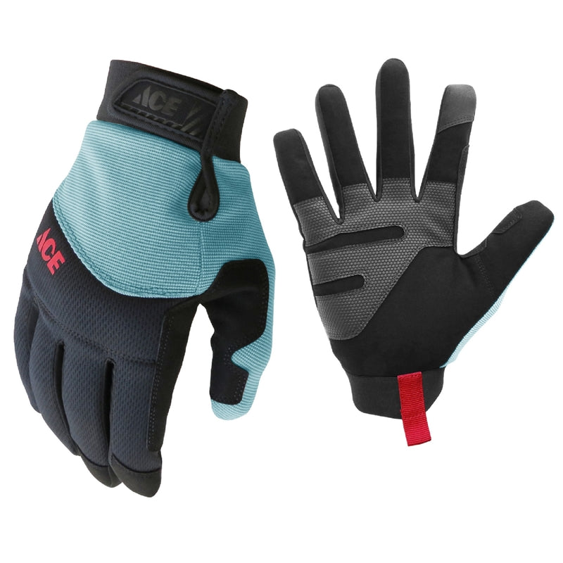 Ace M I-Mesh Ladies General Purpose Black/Mint Gardening Gloves