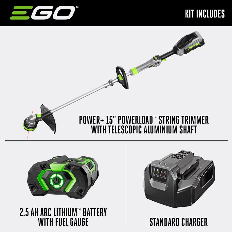EGO Power+ Powerload ST1511T 15 in. 56 V Battery String Trimmer Kit (Battery & Charger)