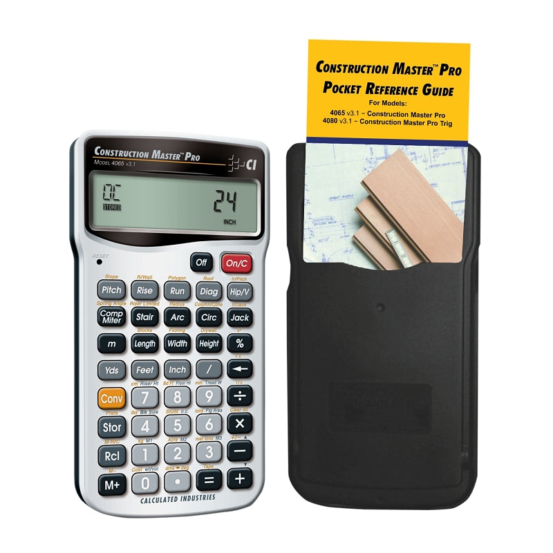 Calculated Industries Construction Master Pro Series 4065 Math Calculator, 11 Display