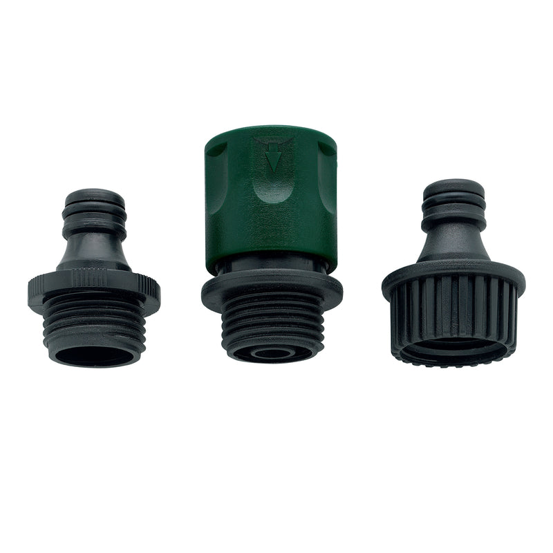 Orbit 3/4 in. Plastic Threaded 2 Male/1 Female Quick Connector Faucet Set, Pack of 12