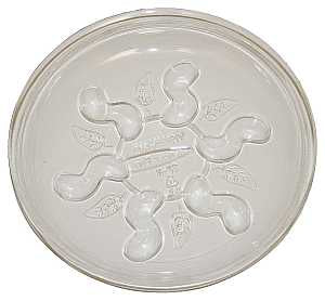 Gardener's Blue Ribbon Saucer Plus Series SP10 Plant Saucer, 10 in Dia, Plastic, Clear, Pack of 24