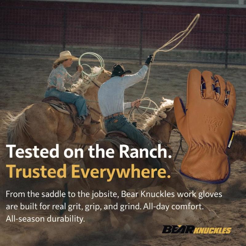 Bear Knuckles Driver Gloves Brown L 1 pk