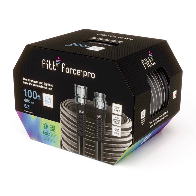 Fitt Force Pro 5/8 in. D X 100 ft. L Heavy Duty Premium Grade Garden Hose, Pack of 4