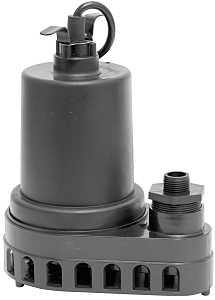 Superior Pump 91570 Submersible Utility Pump, 4.9 A, 120 V, 0.5 hp, 1-1/2 in Outlet, 55 gpm, Thermoplastic Impeller