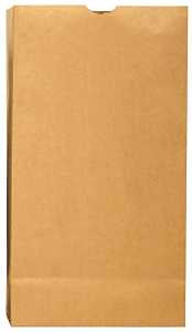 Duro Bag Dubl Life 18428 SOS Bag, #25, 3 gal Capacity, 8-1/4 in L, 6-1/8 in W, 15-7/8 in H, Kraft Paper, Brown