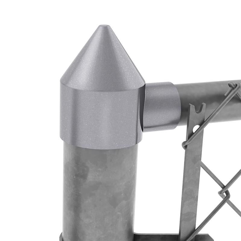 Yardlink Silver Aluminum Chain Link Bullet Cap 1 pk