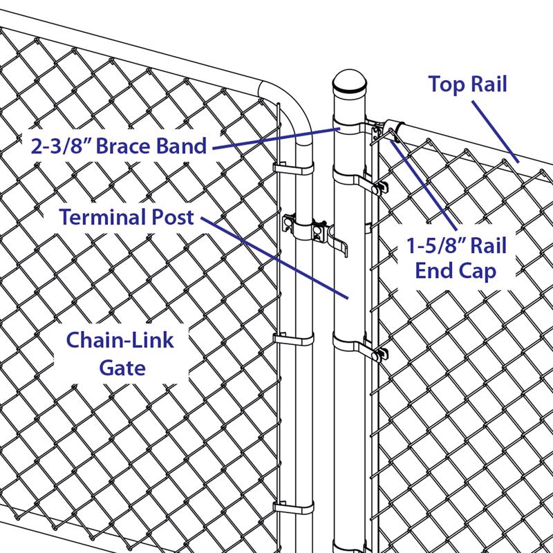 Yardlink Steel Chain Link Band Brace 1 pk