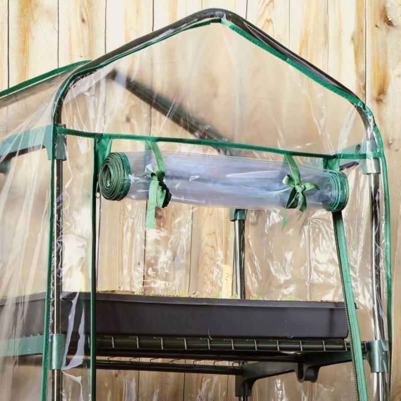 Miracle-Gro Clear 23 in. W X 17 in. D X 57 in. H Greenhouse