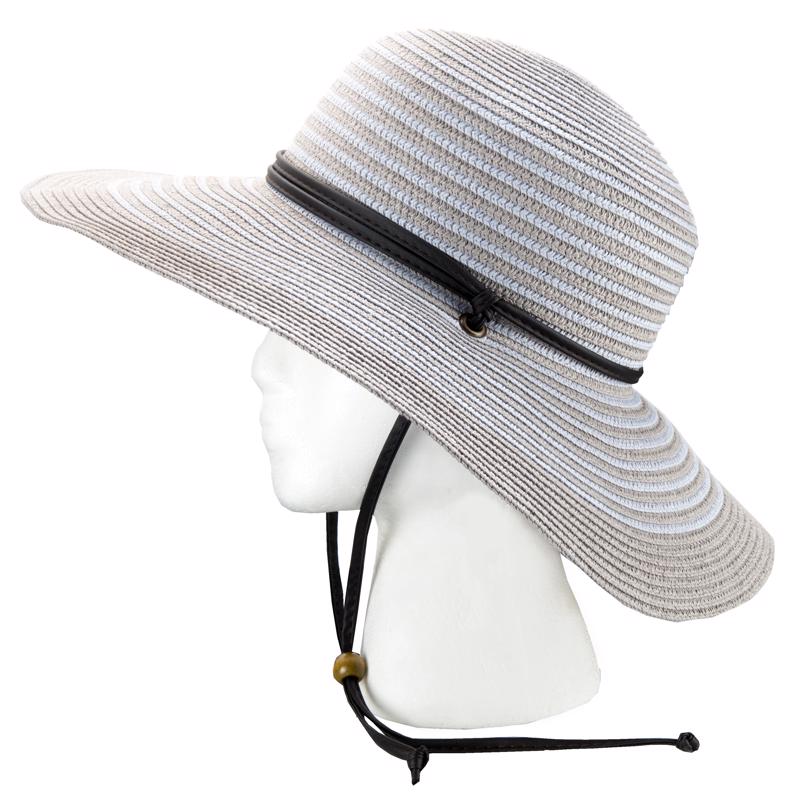 Sloggers Braided Wide Brim Hat Gray M