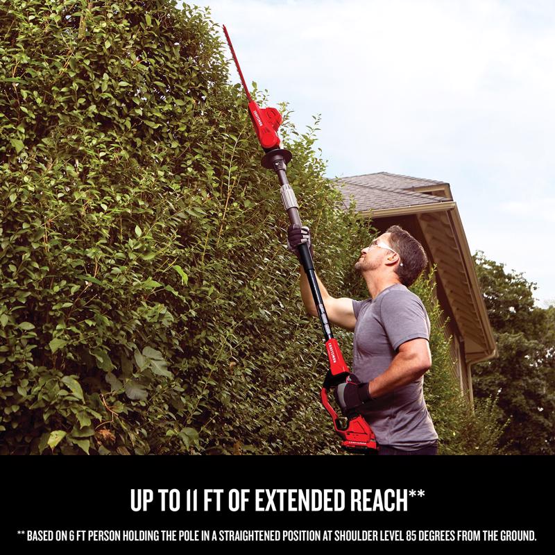 Craftsman V20 CMCPHT818D1 18 in. 20 V Battery Pole Hedge Trimmer Kit (Battery & Charger)