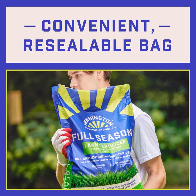 Pennington Full Season Slow-Release Nitrogen Lawn Fertilizer For All Grasses 12000 sq ft
