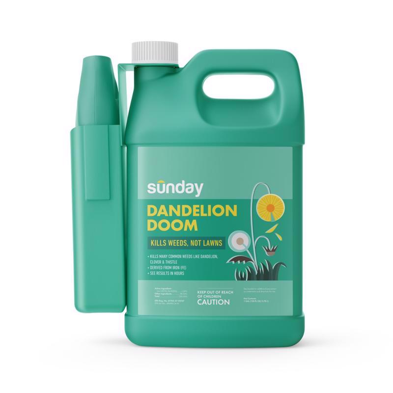 Sunday Dandelion Doom Herbicide RTU Liquid 128 oz, Pack of 3