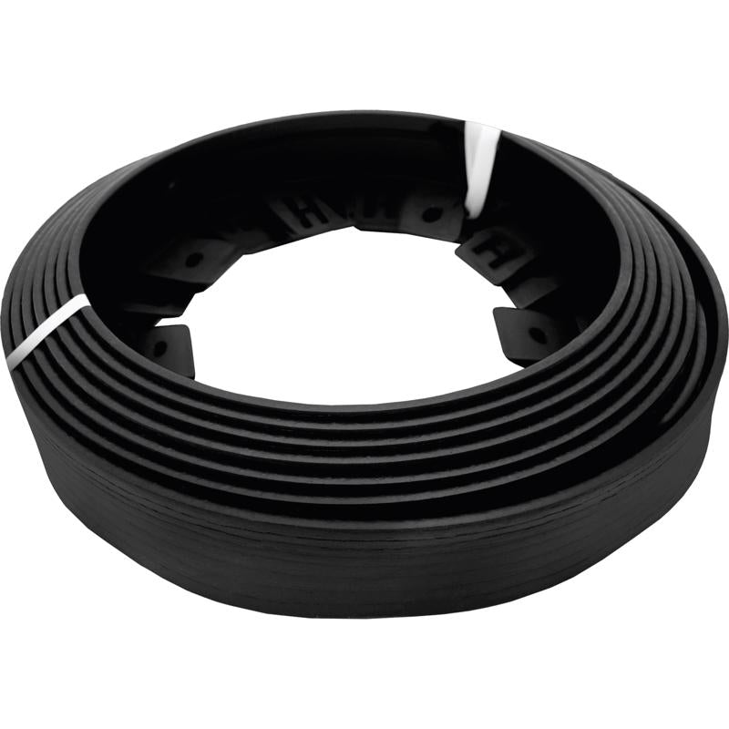 Master Mark 25 ft. L X 3.2 in. H Plastic Black Coiled Edging, Pack of 6