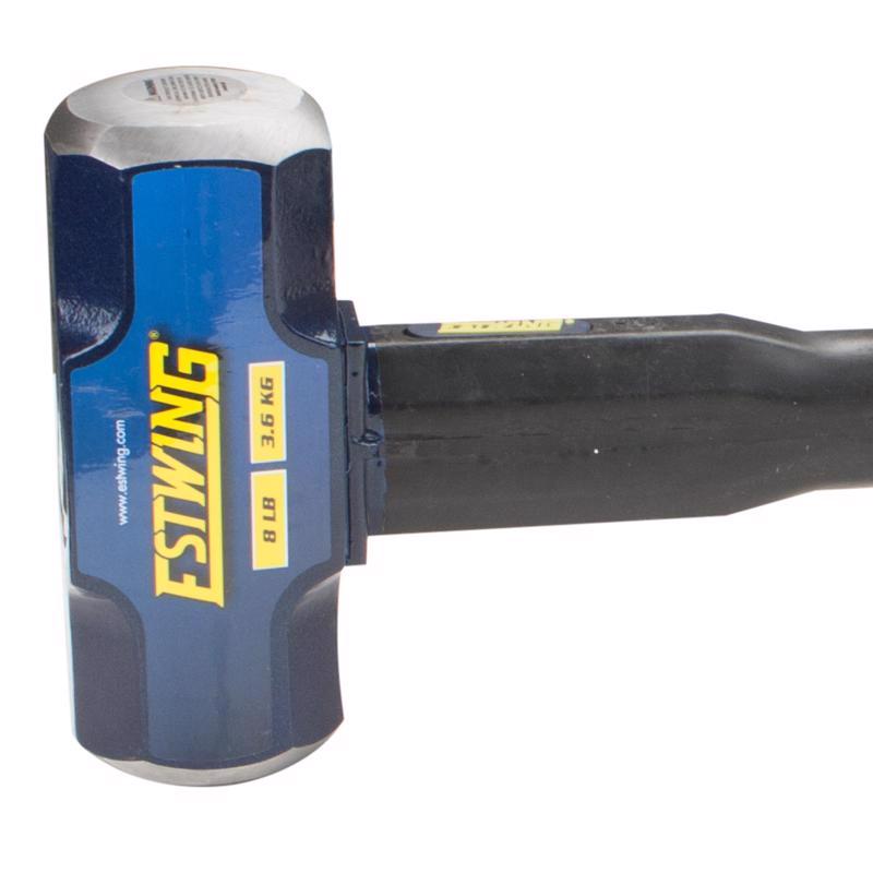 Estwing 8 lb Steel Straight Sledge Hammer 30 in. Steel Handle