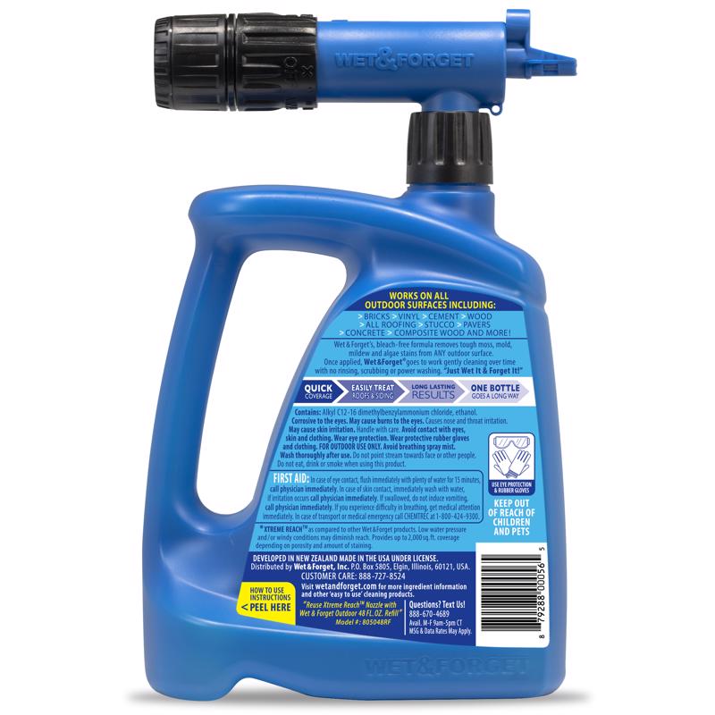 Wet & Forget Xtreme Reach Mold and Mildew Stain Remover 48 fl. oz., Pack of 4