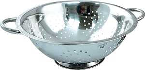 Euro-Ware 3105 Colander, 5 qt, Stainless Steel, Stainless Steel Handle