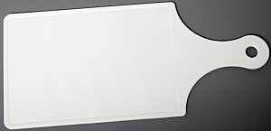 Chef Craft 20965 Cutting Board, 12 in L, 5 in W, Plastic, White