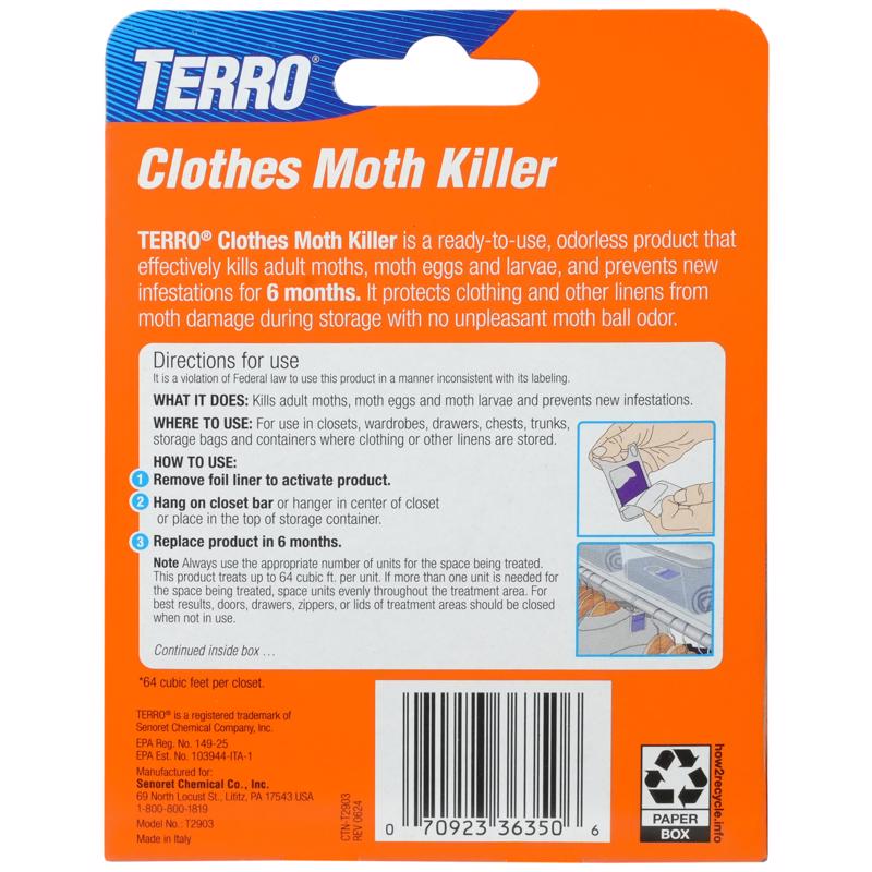 TERRO Clothes Moth Trap 0.65 oz