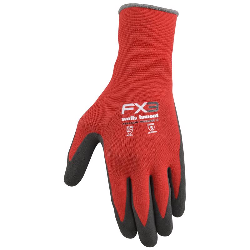 Wells Lamont FX3 Men's Outdoor Work Gloves Black/Tan XL 1 pk
