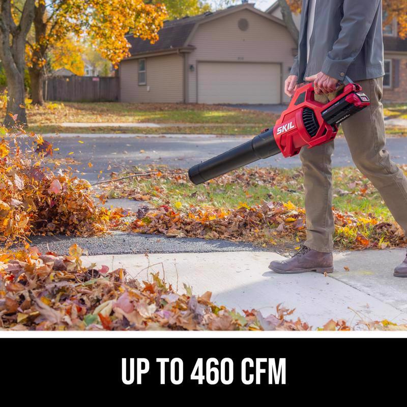 SKIL PWR CORE 40 BL0460C-11 120 mph 460 CFM 40 V Battery Handheld Leaf Blower Kit (Battery & Charger