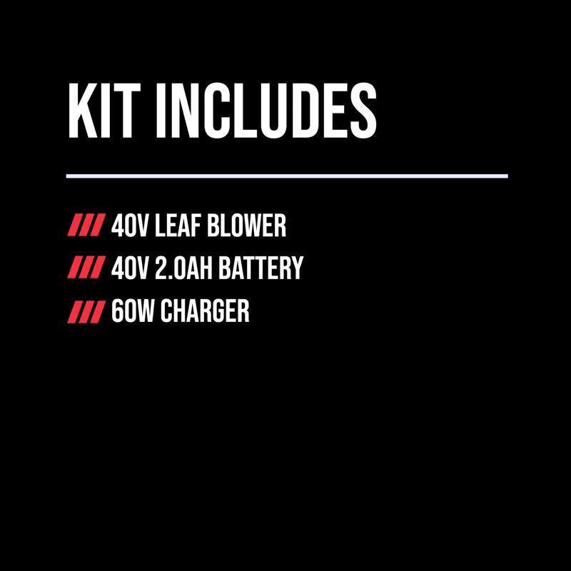 SKIL PWR CORE 40 BL0460C-11 120 mph 460 CFM 40 V Battery Handheld Leaf Blower Kit (Battery & Charger