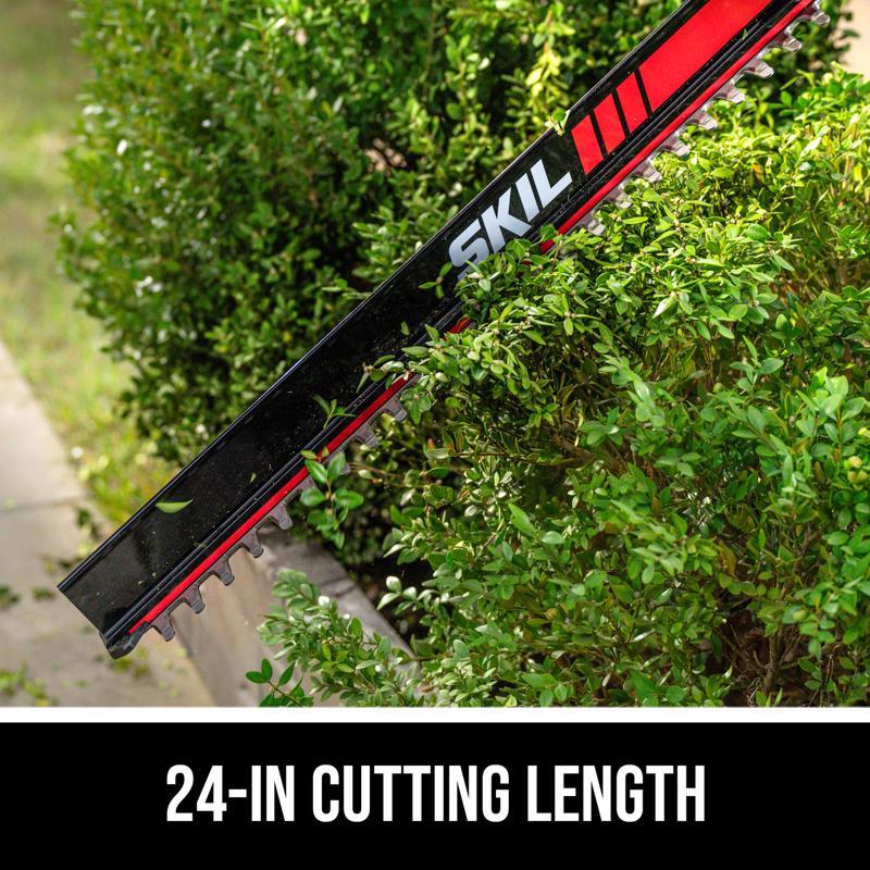 SKIL PWR CORE 40 HT2400C-11 24 in. 40 V Battery Hedge Trimmer Kit (Battery & Charger)