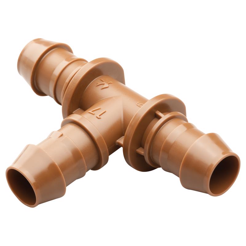 Rain Bird 1/2 in. Barbed Drip Irrigation Tee 1 pk