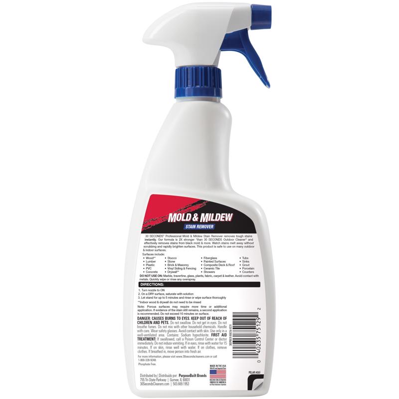 30 SECONDS Mold and Mildew Stain Remover 24 oz, Pack of 6