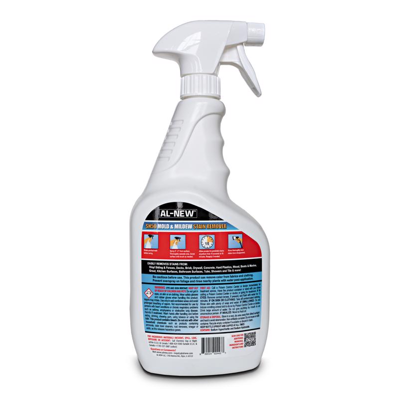 AL-NEW Mold and Mildew Stain Remover 24 oz, Pack of 12