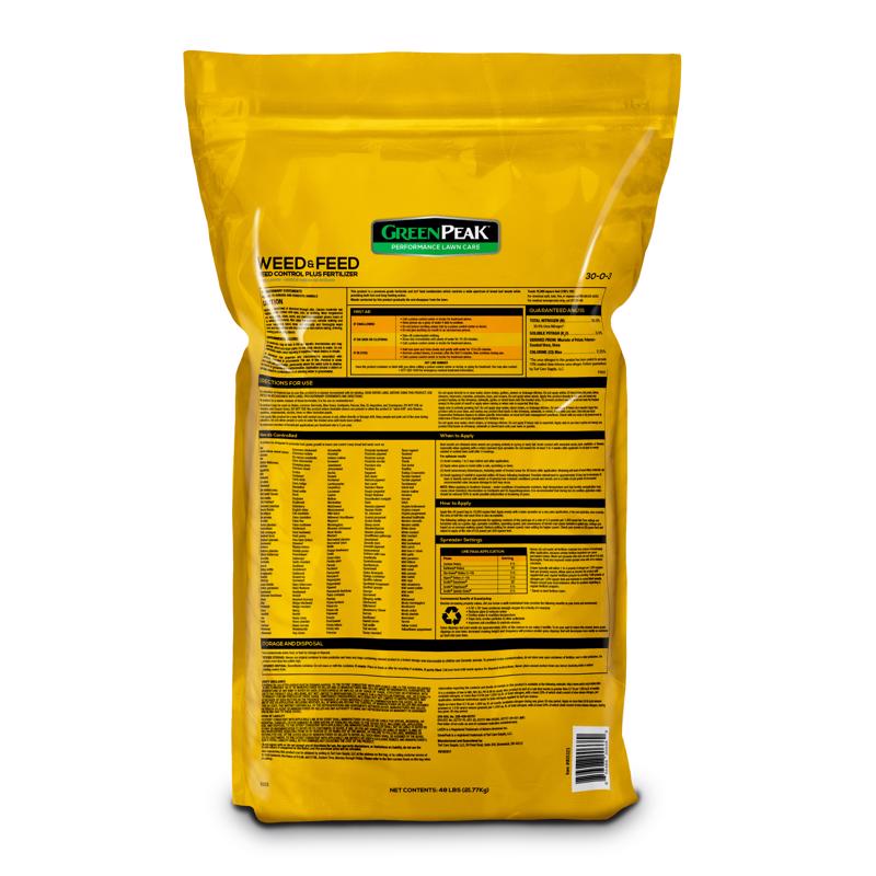 GreenPeak Weed & Feed Lawn Fertilizer For All Grasses 15000 sq ft