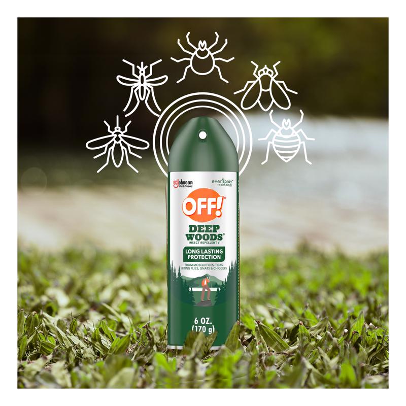 OFF! Deep Woods Insect Repellent For Mosquitoes/Other Flying Insects 12 oz, Pack of 6